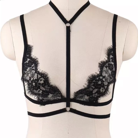 New Lace Harness Cage Bra Harness Sexy Body bondage Top - Picture 2 of 4